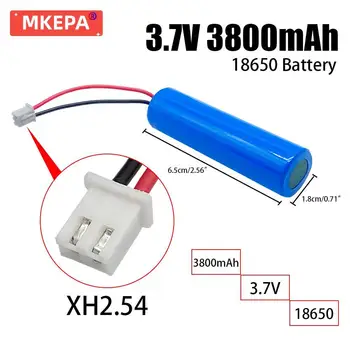 3,7 В литиево-йонна батерия 3800 mah 18650 с взаимозаменяеми розетка, линията за аварийно осветление XH2.54