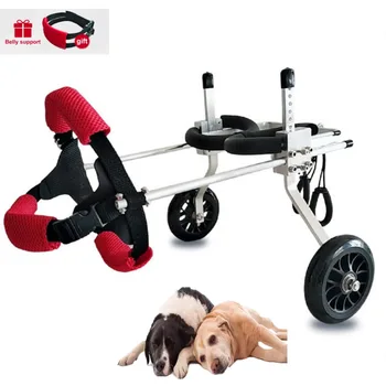 Разходка в инвалидна количка за кучета, инвалидна количка за кучета, слаба парализованная крак, 2 колела, отзад, помощно упражнение за рехабилитация на кучета