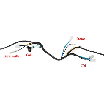 Теглене на кабели, кабелна линия на статора конектор за мъгла задна светлина за CDI Honda ATC250R ATC 250R 1986