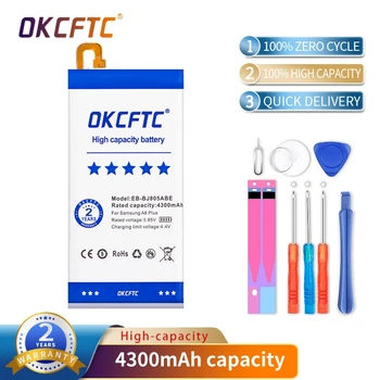OKCFTC 4300 mah EB-BJ805ABE Батерия за Samsung Galaxy A6 Plus A6 + SM-A605F A605G A6050 A605K A605FN A605GN