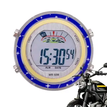 Мотоциклетни часовник е Водоустойчив часовник на кормилото с светящимся циферблат, закрепен към креплению на мотор, цифров часовник, мини-мотоциклети заключване