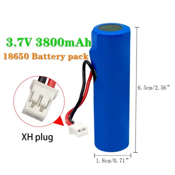 Безплатна доставка 3,7 В литиево-йонна батерия 3800 mah 18650 с взаимозаменяеми съединителя САМ Line за аварийно осветление