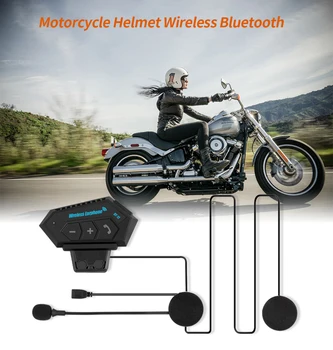 Слушалки за мотоциклетни шлем BT-12 Bluetooth, безжични слушалки, хендсфри, мотоциклетни слушалки, водоустойчива за всички каски