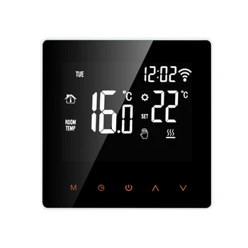 Умен термостат Точната температура с подсветка, регулатор на температурата, еднопосочен дизайн, 16a/3a контрольор на въздушния небето, PC