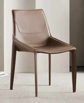Италиански стол-седло, модерен и луксозен стол за хранене, просто сервизни стол, стол за кафе, дизайнерски стол