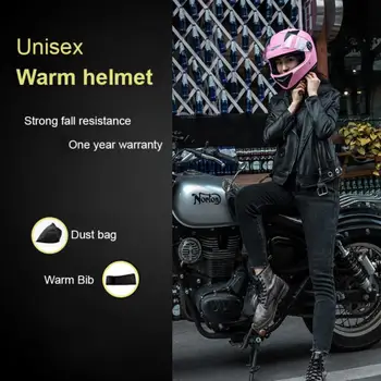 Новият електрически мотоциклет шлем, мъжки велосипеден шлем, анти-мъгла, топла възрастен мотошлем, авто каска с акумулаторна батерия, зимна шлем за цялото лице мото Новият електрически мотоциклет шлем, мъжки велосипеден шлем, анти-мъгла, топла възрастен мотошлем, авто каска с акумулаторна батерия, зимна шлем за цялото лице мото 3