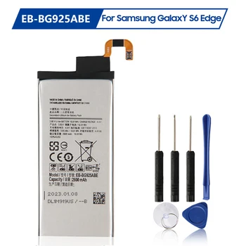 Батерия за вашия мобилен телефон EB-BG925ABE EB-BG925ABA за Samsung GALAXY S6 Edge G9250 SM-G925l G925F G925L G925K 2600 mah