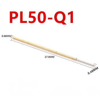 100 бр./опаковане. PL50-Q1 четырехкулачковый тест щифт за цъфтящи сливи 0,68 мм, външен диаметър, дължина на печатната платка от 27.8 мм, пробник