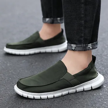 Мъжки ежедневни обувки Армейского зелен Цвят, Висококачествени Мъжки Лоферы, Удобни и Леки Мъжки Ежедневни Обувки, Големи Размери 48, Zapatillas Informales