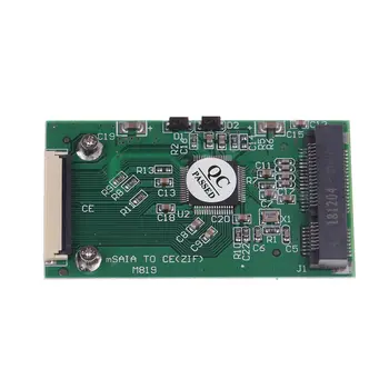 Мини Msata Pci-E 1,8-инчови Ssd-диск на 40-пинов кабел Zif Ce Адаптер конвертор карта