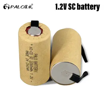2-16 бр Ni-CD SC батерия 2200 mah висока мощност Под 10C C 1.2 акумулаторна SC батерия за лаптопи електрическа бормашина-пистолет винт