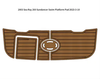 2003 Sea Ray 260 Sundancer подложка за плавательной платформа за лодки от разпенен на тиково дърво, ЕВА на палубата