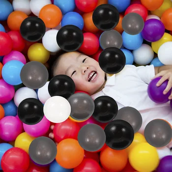 100 Бр океанските топки за плуване, пластмасови топки за игра на топка кръгла форма за бебета и деца