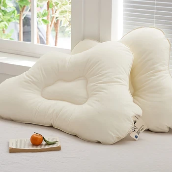 Моющаяся памучен антибактериална възглавница Cloud, детска възглавница за шията, чист, без мирис, за да се улесни съня, домашна възглавница