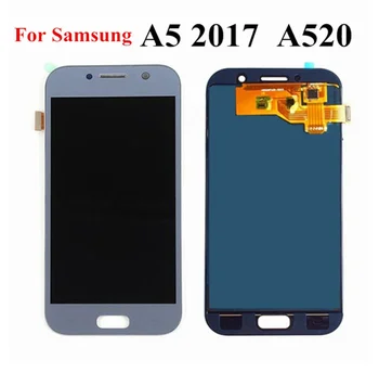За Samsung Galaxy A5 2017 A520F SM-A520F A520 LCD Сензорен дисплей Дигитайзер Стъкло възли за Samsung A5 2017 LCD