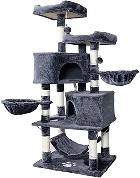 Котешки дърво за домашни котки - Диференцирани Котешки дърво за Големи Котки -Cat Condo Big - Tower за катерене котки-Игралната къщичка за домашни любимци