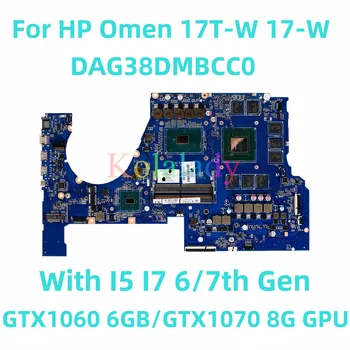 За HP Omen 17T-W 17 W на дънната Платка на лаптопа DAG38DMBCC0 с I5 I7 6-7-то поколение GTX1060 6 GB/GTX1070 8G GPU 100% Тествана Работи Изцяло За HP Omen 17T-W 17 W на дънната Платка на лаптопа DAG38DMBCC0 с I5 I7 6-7-то поколение GTX1060 6 GB/GTX1070 8G GPU 100% Тествана Работи Изцяло 0