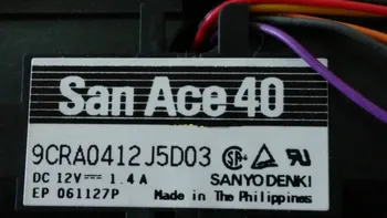 Безплатна доставка нов Sanyo San Ace40 4056 9CR0412J5D03 DC12V 1.4 A 40*40 *56 мм мощен вентилатор Безплатна доставка нов Sanyo San Ace40 4056 9CR0412J5D03 DC12V 1.4 A 40*40 *56 мм мощен вентилатор 1