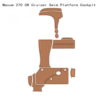 Maxum 270 CR Cruiser платформа за плуване кокпит подложка за лодки ЕВА от изкуствена тик палубни мат