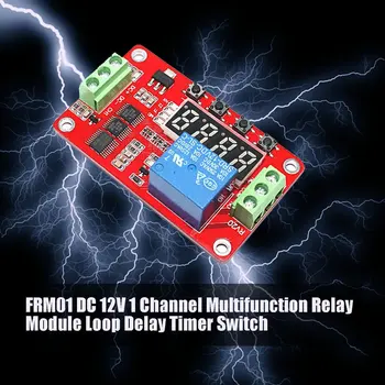 Нов FRM01 DC 12V, 1-ch многофункционален релеен модул, таймер за забавяне на цикъла, самостоятелно блокиране на модул за синхронизация, директна доставка Нов FRM01 DC 12V, 1-ch многофункционален релеен модул, таймер за забавяне на цикъла, самостоятелно блокиране на модул за синхронизация, директна доставка 1