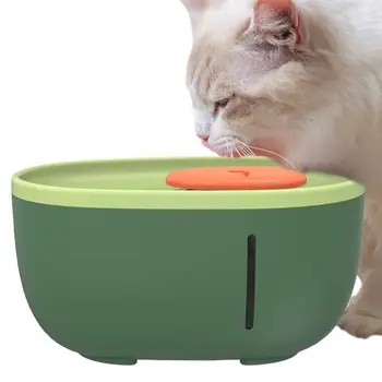Фонтан за котки под формата на авокадо, фонтан за котки с умен помпа, здрава чаша за питейна вода за няколко домашни любимци