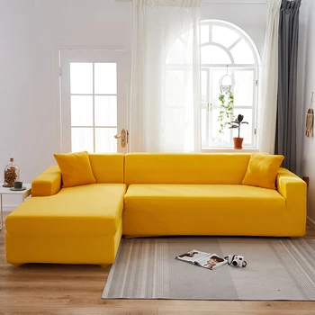 L-образен диван трябва да закупи 2 бр., калъф за диван, сиви ъглов калъфи за мека мебел за всекидневната, еластичен калъф за диван от ликра, стрейчевые седалките