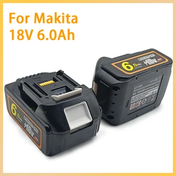 Оригинална батерия за електрически инструменти Makita 18v 6000mah с литиево-йонна led Подходящ за LXT BL1860B BL1860 BL1850 BL 1830