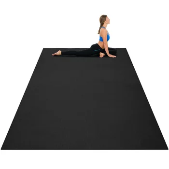 Gymax Голям килимче за йога с дебелина 6 