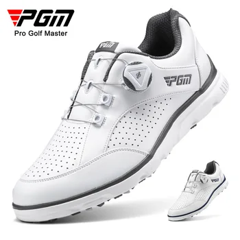 PGM Мъжки обувки за голф, Ремък с дръжка, устойчива на плъзгане Водоустойчив Мъжки Спортни обувки, Маратонки XZ245