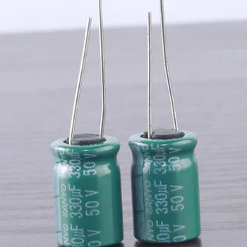 25шт SANYO 330mfd 50V 330 icf електролитни кондензатори с дълъг срок на служба 10*16 мм 105 ℃