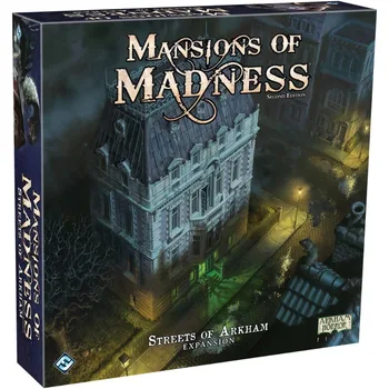 Допълнение към игра на дъска Mansions of Madness Streets of Arkham Кооперативна за деца от 14 години и повече