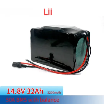 Lii 14,8 V 4S10P 12,8 Ah 50A BMS 18650 акумулаторна литиева батерия за електрически скутери ebike мотор 3200 ма 560 W 500 W