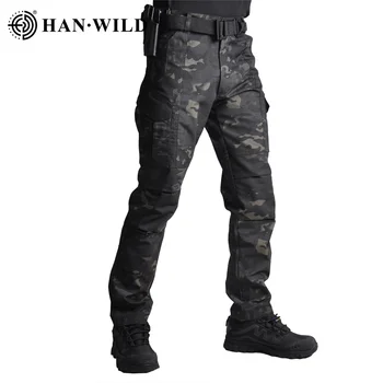 Тактически панталони HAN WILD, dr. панталони-карго, водоустойчив камуфляжная облекло за еърсофт пистолети, ловно облекло