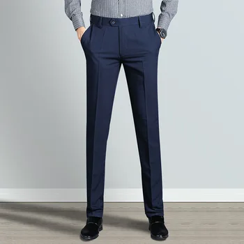 Маркови мъжки панталони MRMT 2023, тънки еластични директни младежки панталони за мъже, обикновен бизнес ежедневни дълги панталони