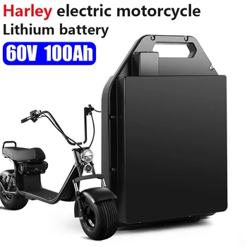 Литиева батерия электромобиля Harley водоустойчив Батерия 18650 60V 100Ah за Двухколесного Складного електрически скутер citycoco под наем