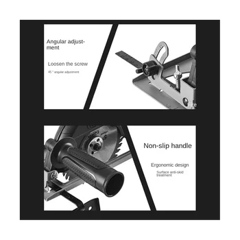 Ръчно ъглошлайф, конвертор на нож с регулираща се дълбочина от 40 мм, за монтиране на стена за wheelhead машини за рязане на дървообработващи плот