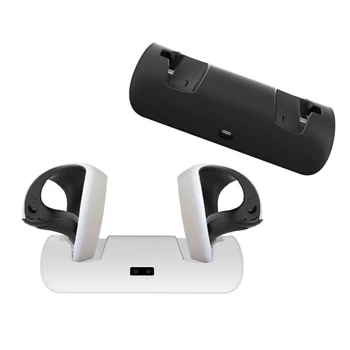 За PS VR2 дръжка зарядно устройство ще захранване на зарядно устройство с подсветка на дисплея за PSVR2 геймпад Самото зарядно устройство