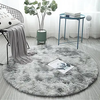 Дебел кръгъл килим за хол, мека домашната спалня, детска стая, плюшевое украса