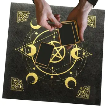 49x49 см Олтар покривка Таро, астрология, за да проверите за игра на карти в Таро, настолно украшение за гадаене астролог