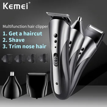 KEMEI KM-1407 Акумулаторна електрическа машина за подстригване на коса в носа Мултифункционален мъжки тример за коса Професионална електрическа самобръсначка Самобръсначка за оформяне на брада