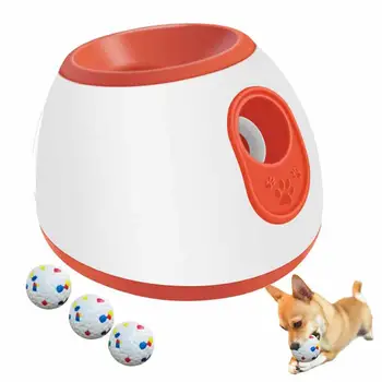 Устройство за хвърляне на топка за кучета, интерактивна играчка за малки кученца, здрава играчка за кучета, предназначени за хвърляне на топката в стая или на улицата, автоматично устройство за хвърляне на топка за кучета