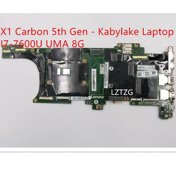Дънна платка за лаптоп Lenovo ThinkPad X1 Carbon 5th Gen - Kabylake Mainboard I7-7600U UMA 8G 01AY072
