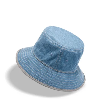 2023 Пролетно-лятна корейската версия, мъжки и дамски дънкови шапка за миене, ежедневни шапка, нощен светоотражающая шапка