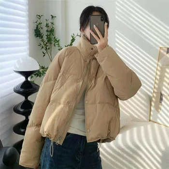Къса дебела naka яке върху памучна подплата от Нежно wind дамски 2023 нова корейска версия якета sweet bread coat с памучна подплата.