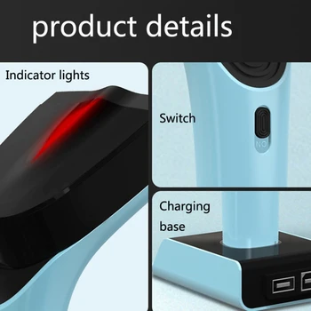 Нови продукти на едро Безжичен двумерен USB преносим скенер за баркодове и QR код карам с Нови продукти на едро Безжичен двумерен USB преносим скенер за баркодове и QR код карам с 4