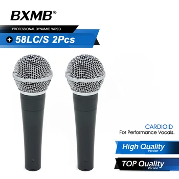 2 елемента от висок Клас Професионален SM Dynamic 58LC 58S Кабелен Микрофон с Истински Трансформатор За Изпълнение на Живи Вокали