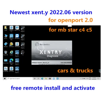 Най-новия софтуер 2022.06 xentry дистанционно инсталиране и активиране на WIN10 64bit професионална система работи за софтуер на MB STAR SD C4/C5/C6