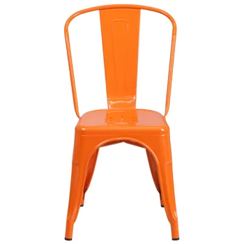 Складываемый стол от висококачествен метал за помещения и на улицата, оранжево