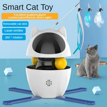 Автоматична умна пръчка-закачка за котки, топчета за изпускащ, самодиагностика, стоки за домашни любимци, ново записване