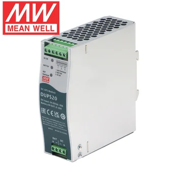 Mean Well DUPS20 Източник на захранване dc 24 На 20 А, контролер за непрекъсваемо захранване за постоянен ток със зарядно устройство